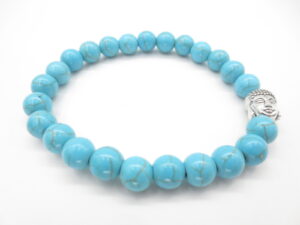 0,8cm armband turquoise Boeddha zonder doos