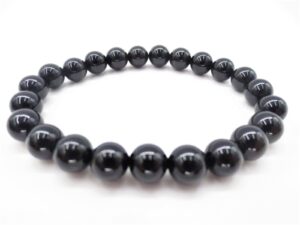 0,8cm steen armband Onyx