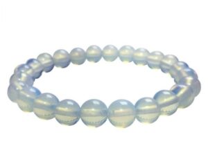 0,8cm steen armband Opalite