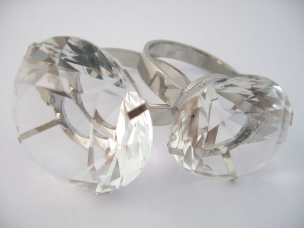 5cm Kristal Diamantring