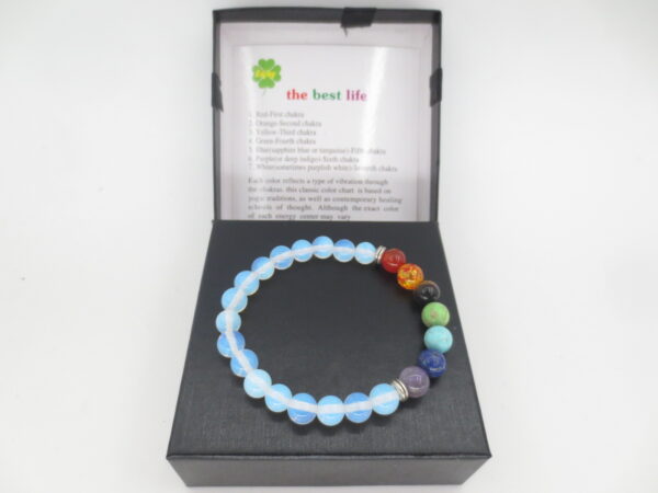 8mm armband Opalite 7 Chakra