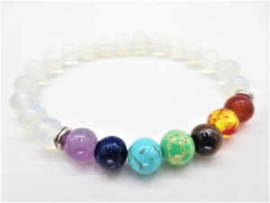 8mm armband Opalite 7 Chakra