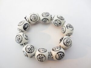 Blijschap & Geluk armband Wit