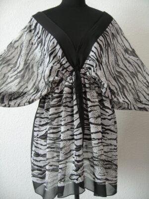 Blouse met zebra print