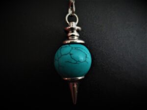 Chakra pendel hanger bol Turquoise