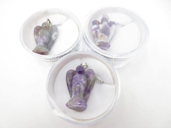 Divine Angel Pendant Necklace - amethyst - groothandel