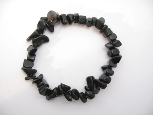 Dunne steen armband Onyx (12 stuks)