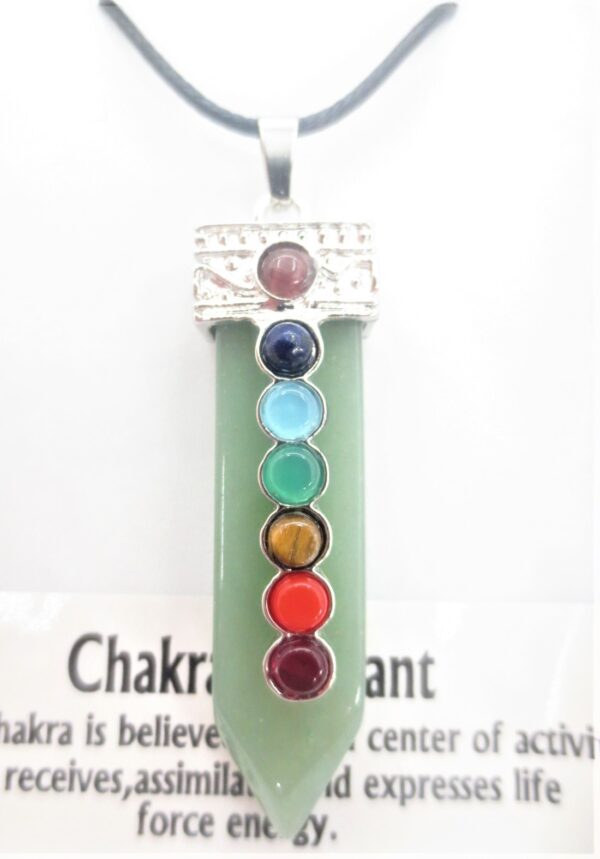 Edelsteen Aventurijn 7 Chakra Pendant Ketting