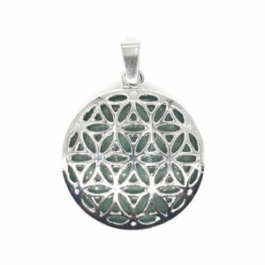 Edelsteen Flower of Life Pendant - Aventurijn