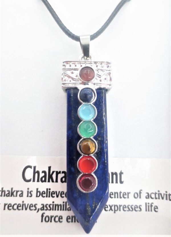 Edelsteen Lapiz Lazuli 7 Chakra Pendant Ketting