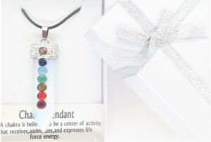 Edelsteen Opalite 7 Chakra Pendant Ketting