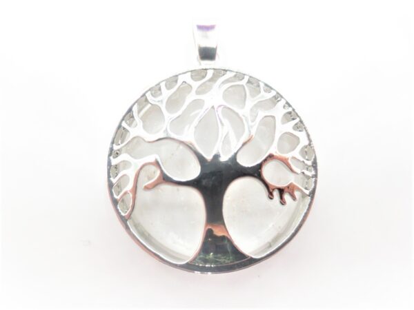 Edelsteen Tree of Life Pendant - Bergkristal