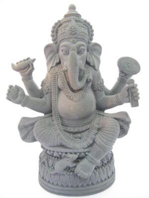 Ganesha met rat groot hematiet