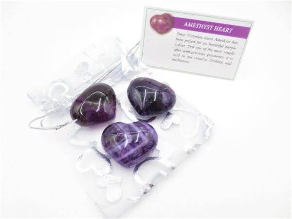 Groothandel - Amethyst hart pendant