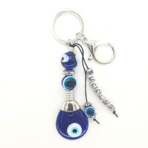 Groothandel - blauwe boze oog sleutelhanger Success set van 6