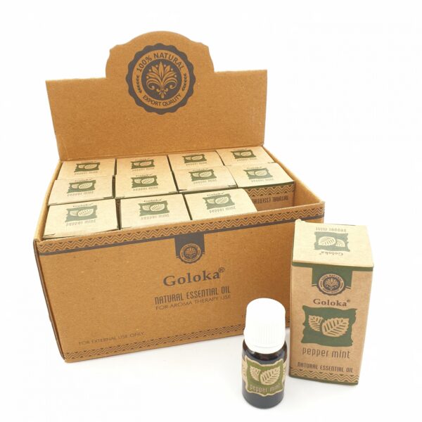 Groothandel - Goloka Natural Essential Oil Pepermunt (12st)