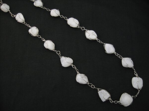 Grote Chakra Ketting Milky Quartz