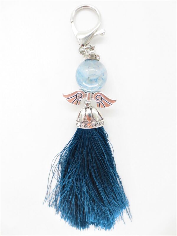 Guardian Angel bol sleutelhanger donker blauw