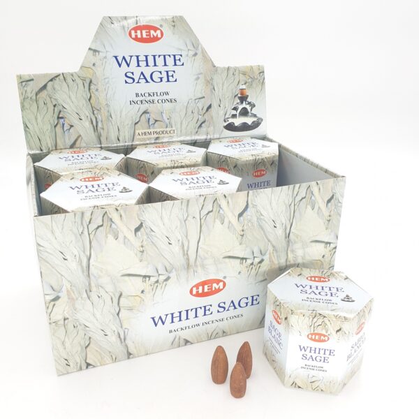 HEM - White Sage Backflow - Kegeltjes