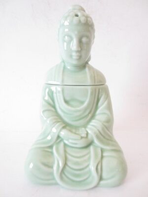 Jade meditatie Boeddha oliebrander luxe