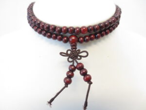 Mala Gebedsketting rood Sandalhout 6mm