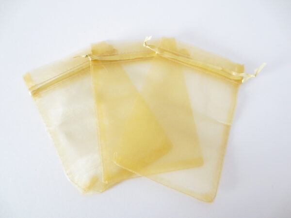 Organza Zakjes 10 x 15cm Licht Goud