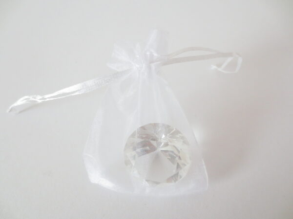 Organza zakjes blanco Wit 7.5 x 10cm (100 stuks)