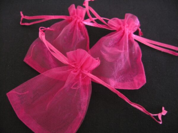 Organza Zakjes Fuchsia 13 x 20cm