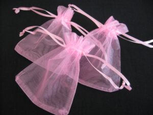 Organza Zakjes Roze 13 x 20cm