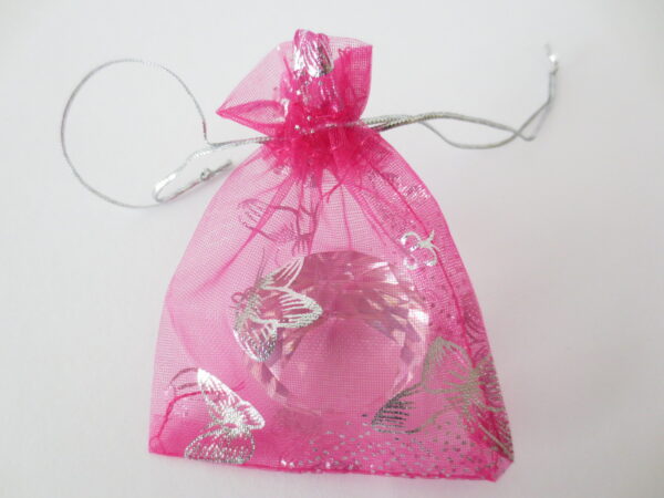 Organza zakjes vlinder Fuchsia