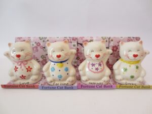 Spaarpot Groothandel - Fortune Cat Set (4st)