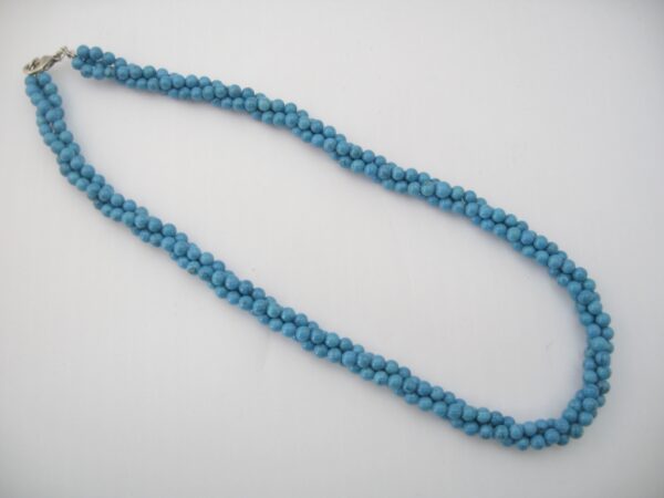 stenen ketting 3 lagen turquoise