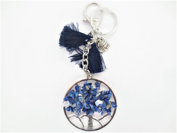 Tree of Life sleutelhanger sodalite met uil