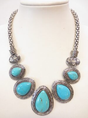 Turquoise sieraden set H