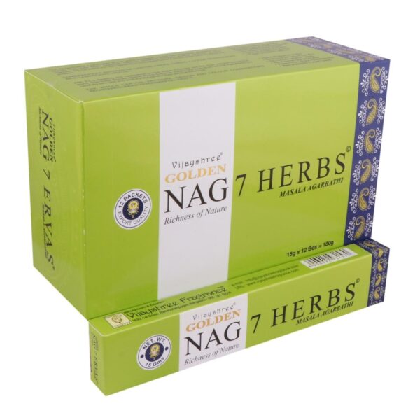 Vijayshree Golden Nag - 7 Herbs - Wierookstokjes